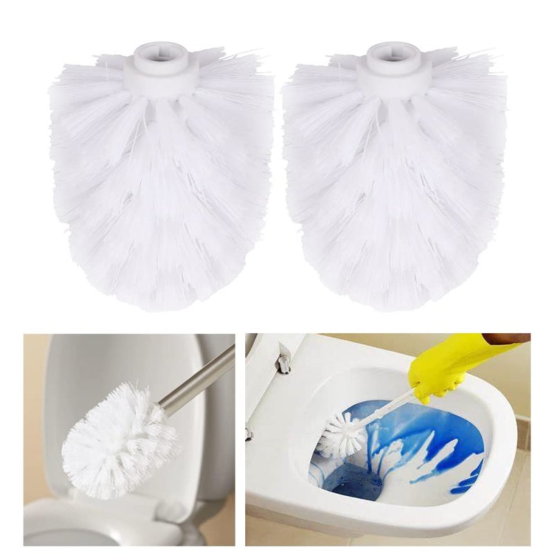 Saycker 2PCS Toilet Brush Replacement Head Cleaning Tool  Suitable for Brush rods with a Diameter of 12mm  White - Image 2